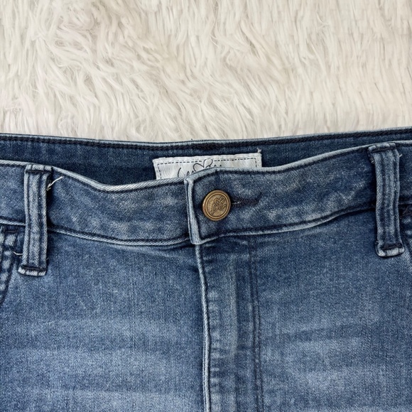 Libby Edelman Denim Y2K‎ Mini Skirt Size Large - Picture 2 of 6